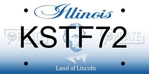 KSTF72 Illinois License Plate