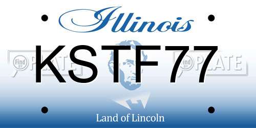 KSTF77 Illinois License Plate