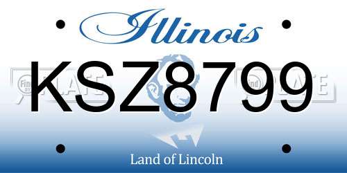 KSZ8799 Illinois License Plate