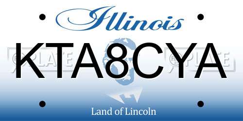 KTA8CYA Illinois License Plate