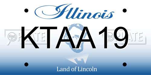 KTAA19 Illinois License Plate