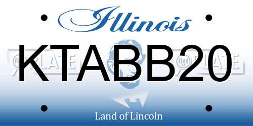 KTABB20 Illinois License Plate