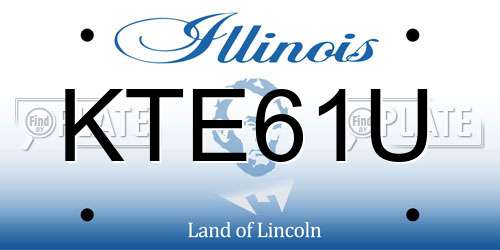 KTE61U Illinois License Plate