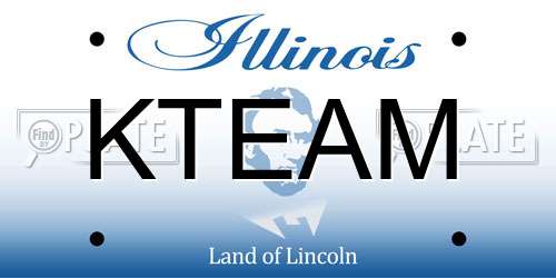 KTEAM Illinois License Plate