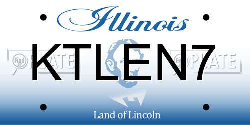 KTLEN7 Illinois License Plate