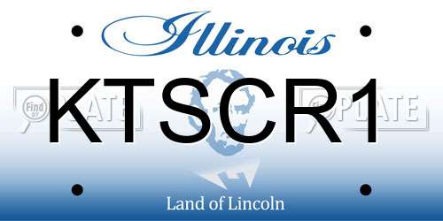 KTSCR1 Illinois License Plate
