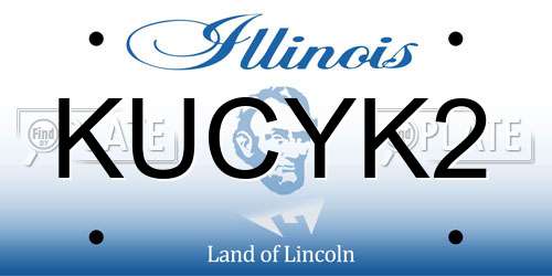 KUCYK2 Illinois License Plate