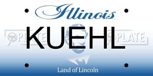 KUEHL Illinois License Plate