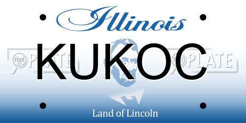 KUKOC Illinois License Plate
