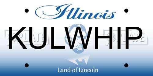 KULWHIP Illinois License Plate