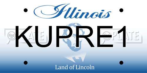 KUPRE1 Illinois License Plate