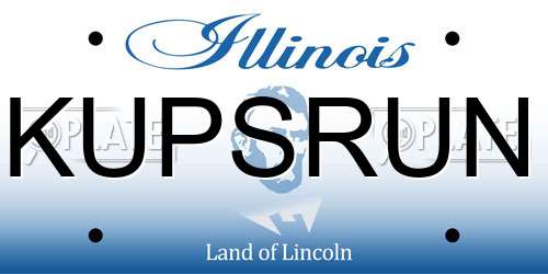 KUPSRUN Illinois License Plate