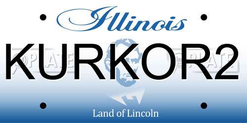 KURKOR2 Illinois License Plate
