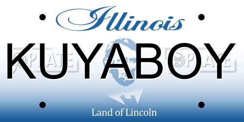 KUYABOY Illinois License Plate