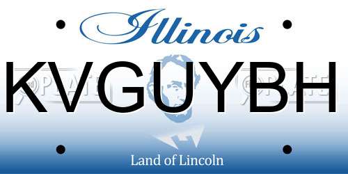 KVGUYBH Illinois License Plate