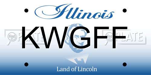 KWGFF Illinois License Plate