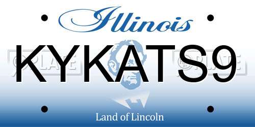 KYKATS9 Illinois License Plate