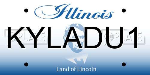 KYLADU1 Illinois License Plate