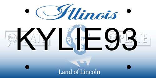 KYLIE93 Illinois License Plate