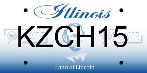 KZCH15 Illinois License Plate
