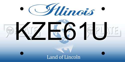 KZE61U Illinois License Plate