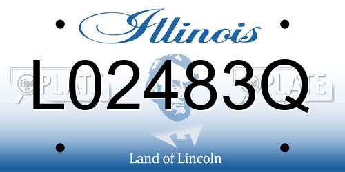 L02483Q Illinois License Plate
