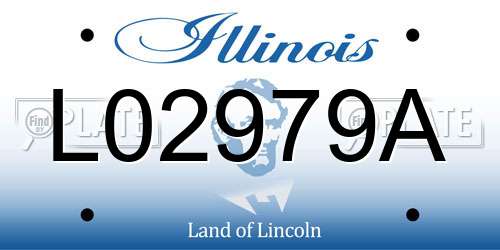 L02979A Illinois License Plate