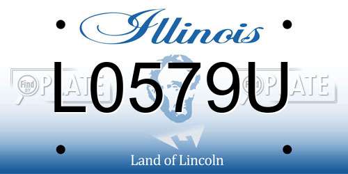 L0579U Illinois License Plate