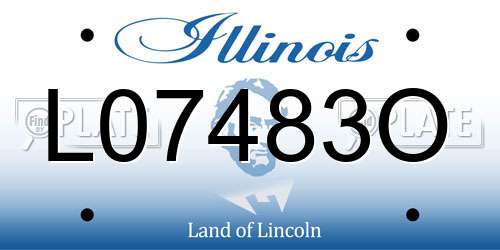 L07483O Illinois License Plate