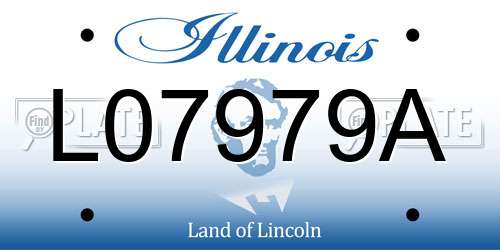 L07979A Illinois License Plate