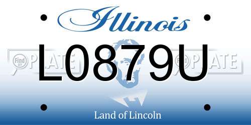 L0879U Illinois License Plate