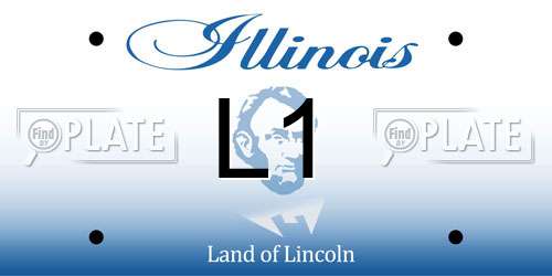 L1 Illinois License Plate