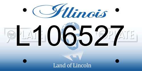 L106527 Illinois License Plate