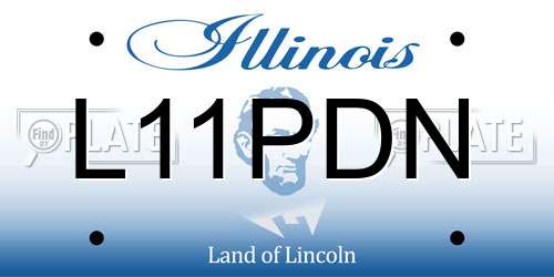 L11PDN Illinois License Plate