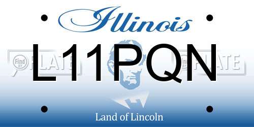 L11PQN Illinois License Plate