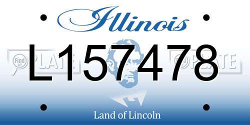 L157478 Illinois License Plate
