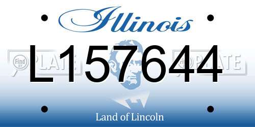 L157644 Illinois License Plate