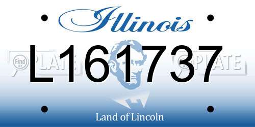 L161737 Illinois License Plate