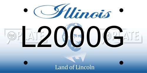L2000G Illinois License Plate