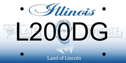 L200DG Illinois License Plate