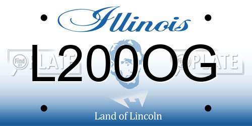 L200OG Illinois License Plate