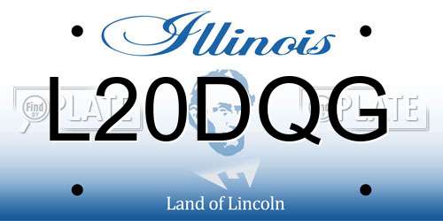 L20DQG Illinois License Plate