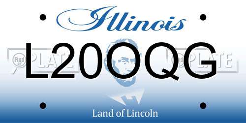 L20OQG Illinois License Plate