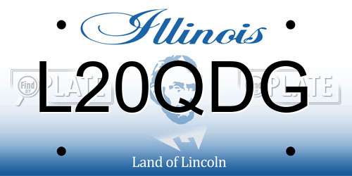 L20QDG Illinois License Plate