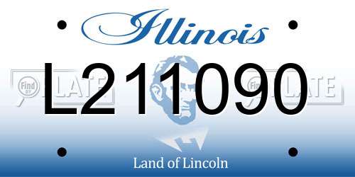 L211090 Illinois License Plate