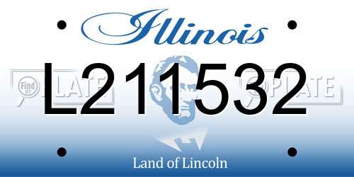 L211532 Illinois License Plate