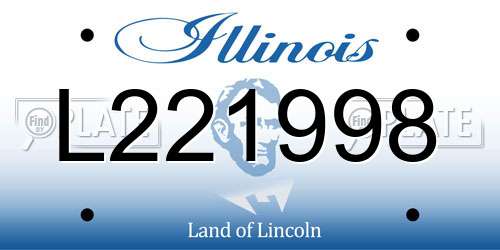 L221998 Illinois License Plate