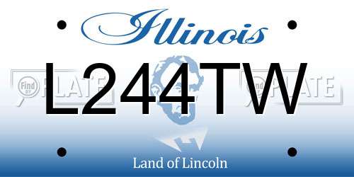 L244TW Illinois License Plate