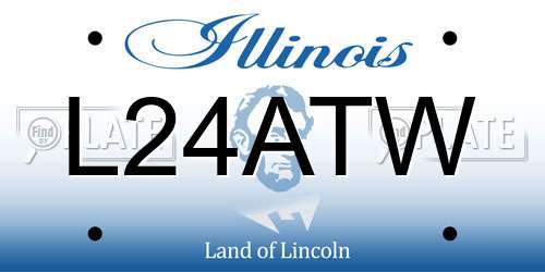 L24ATW Illinois License Plate