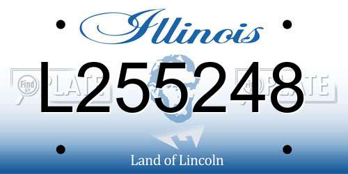 L255248 Illinois License Plate